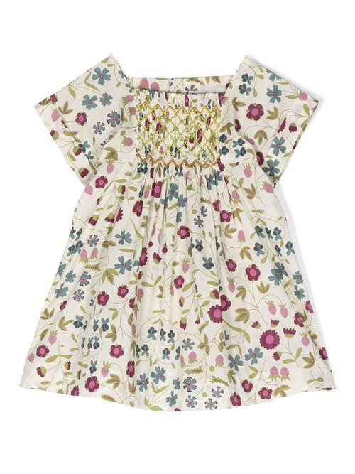 Pais floral-print smock dress - Neutrals