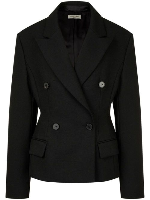 Double-breasted blazer - Black