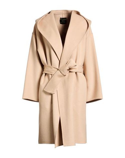 Woman Coat Beige Size M Wool, Polyester