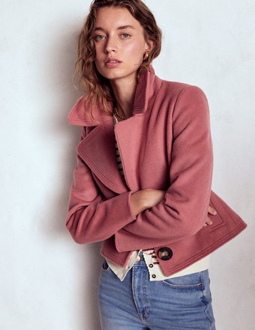 Topstitch Jacket DUSTY PINK