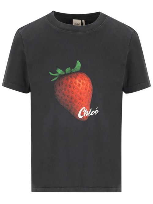 Black Graphic Crew Neck T-Shirt