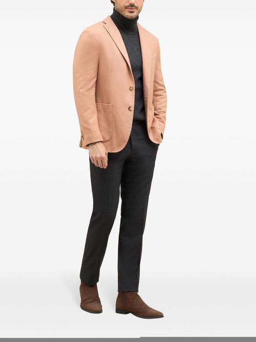 Peak-lapels single-breasted blazer - Pink