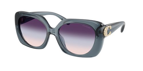 Coach HC8422U CAD33 5871U7 Women’s Sunglasses Blue Size 55