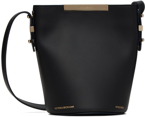Black mini bucket bag