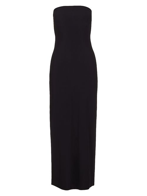 Women's Classic Strapless Maxi Slipdress - Black