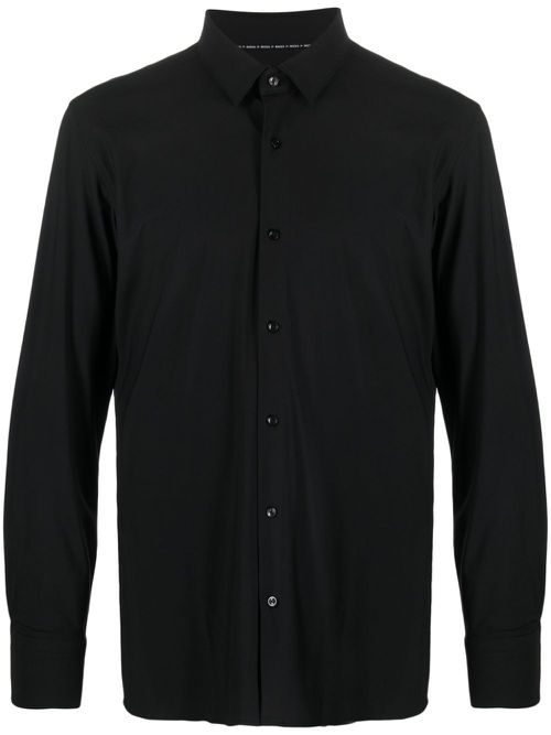 Long-sleeves button-up shirt - Black