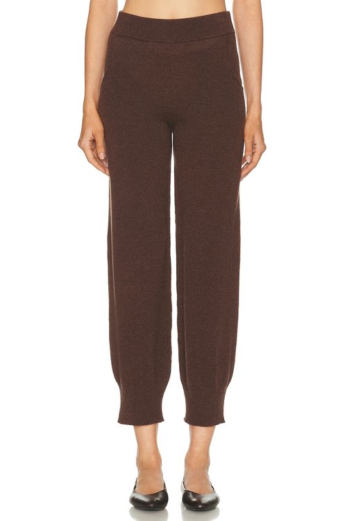 Amiya Heritage Travel Pant in Dark Brown - Chocolate. L also in