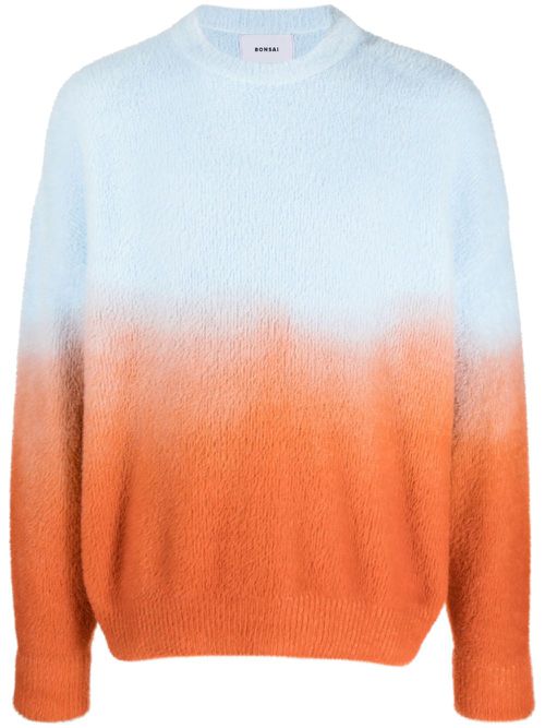 Gradient-effect jumper - Blue