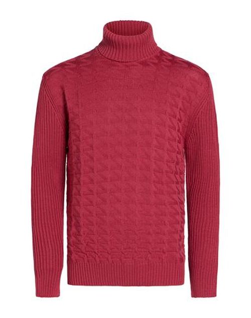 Man Turtleneck Magenta Size XXL Merino Wool, Acrylic