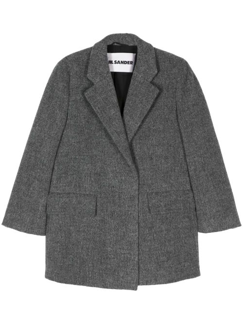 Mélange-effect blazer - Grey