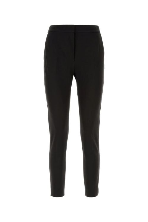 Black Stretch Viscose Blend Pegno Pant