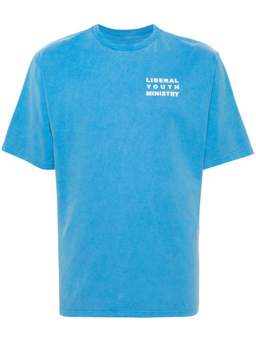 Logo-print cotton T-shirt - Blue