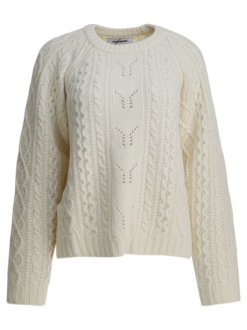 Sandbeige Sandbeige Knitwear White