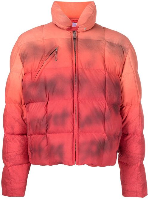 Padded gradient-effect jacket - Orange