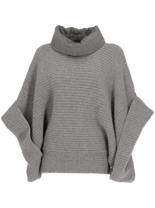 1990s roll-neck jumper - Grey