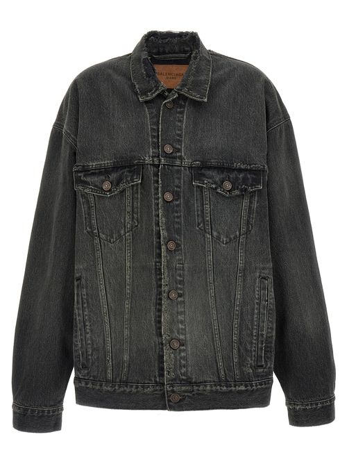 Stonewashed Denim Jacket — Gray