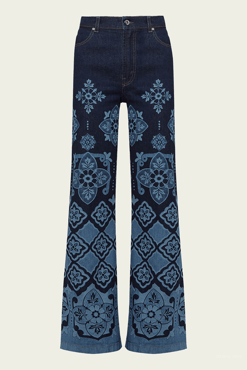 Flare Jeans in Partenope Navy