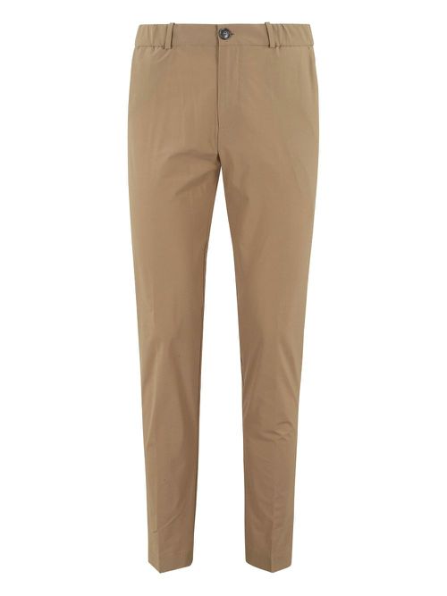 Elasticated chinos - Brown