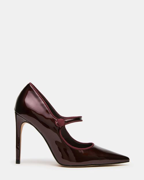 Steve Madden Women's Jaine Pointed Toe Heels - Wine - - Leather