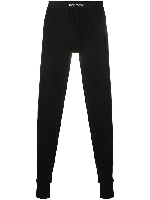 Logo waistband long johns - Black