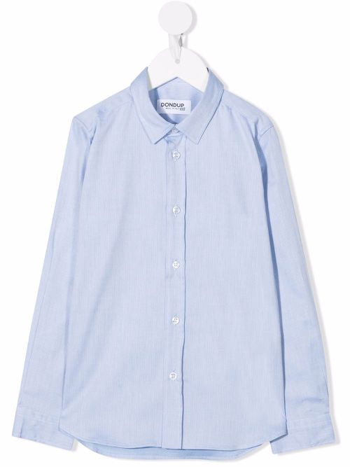 Button-down fitted shirt - Blue