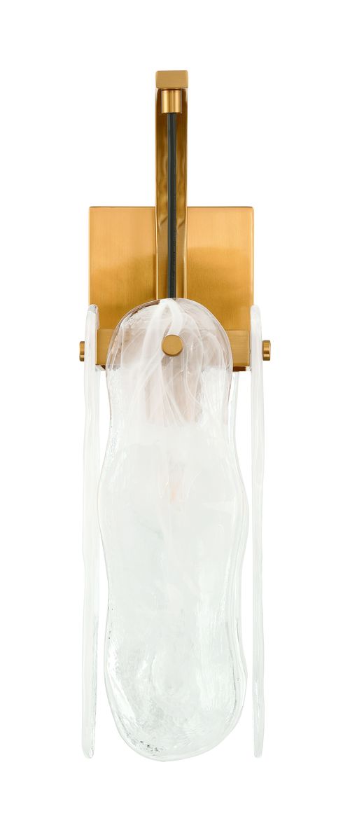 Satin Brass Wall Sconce from the Angela Collection