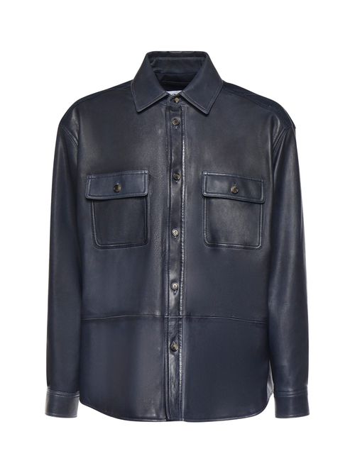 Lambskin And Cotton Overshirt