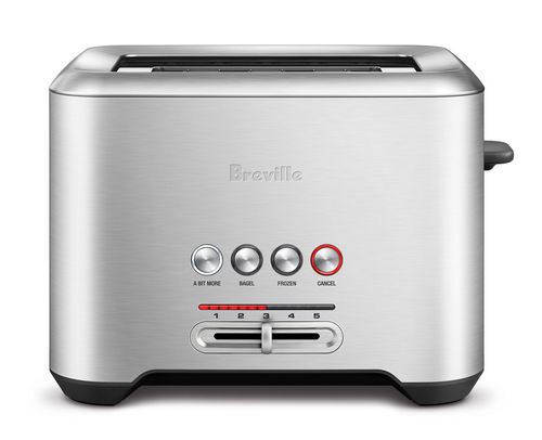 'A Bit More' Brushed Stainless Steel 2-Slice Toaster