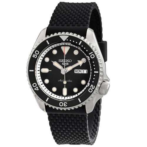 5 sports Automatic Black Dial Mens Watch SRPD73K2