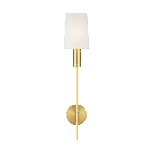 Visual Comfort Studio Beckham Modern Wall Sconce in Burnished Brass by Thomas O'Brien