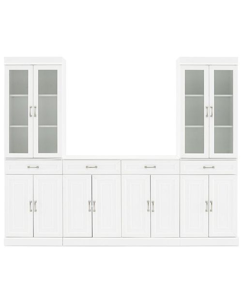Furniture Stanton 3Pc Sideboard And Glass Door Pantry Set