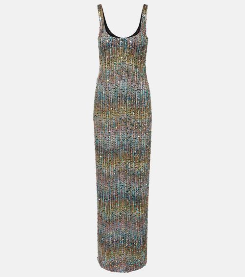 Sequined lamé gown