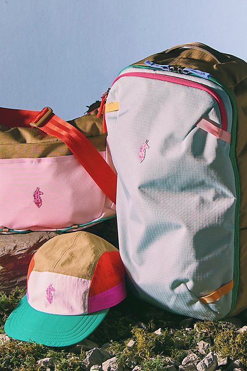 FP Movement X Cotopaxi 5-Panel Hat at Free People in Powder Pink/Green Glow