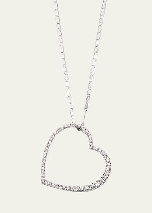 Flawless Graduating Heart Pendant Necklace, 18"L