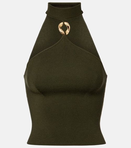 Renlen halterneck wool top