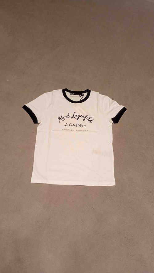 Cote Dazur White Cotton Tshirt - Women