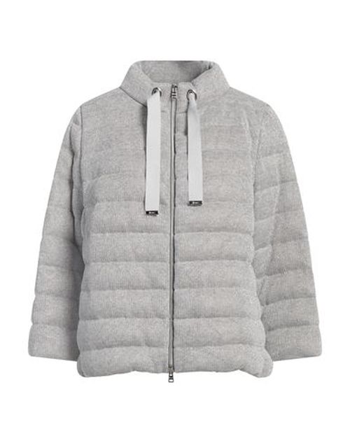Woman Puffer Light grey Size 12 Viscose, Polyester, Metallic fiber, Polyamide, Cotton