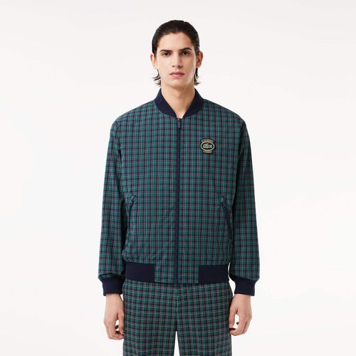 Men's Checked Waterproof Harrington Jacket