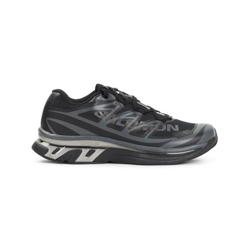 X Salomon Black And Asphalt Grey Xt Polyester Sneaker