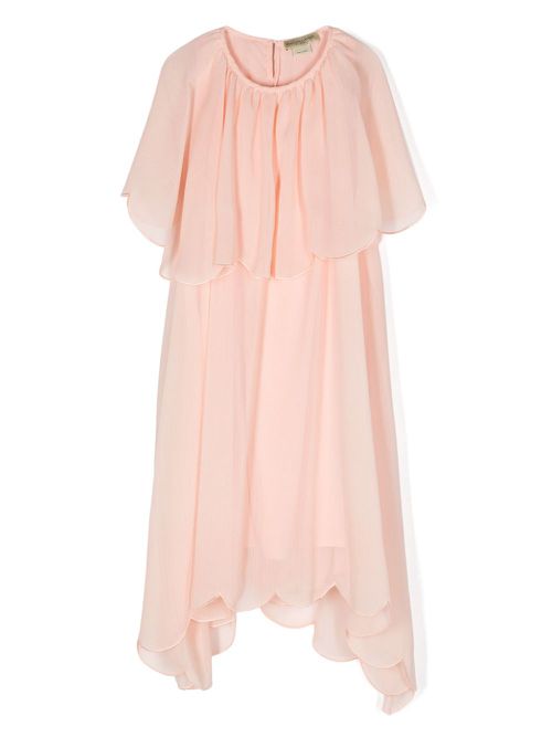 Layered-design dress - Pink