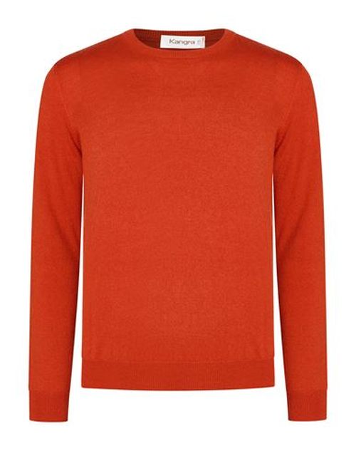 Man Sweater Rust Size 50 Wool