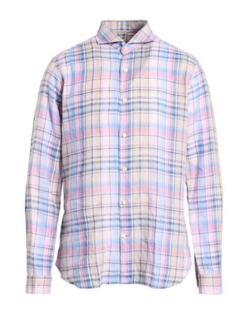 Man Shirt Slate blue Size L Cotton