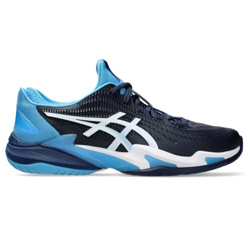 ASICS Men's Court FF 3 Novak White/Tuna Blue