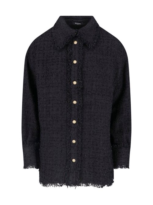 Structured Cotton-Polyamide Button-Down Shirt
