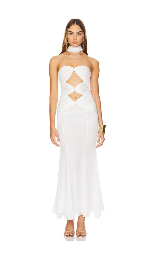 Nana Jacqueline Cassandra Dress in White.  S. Also in