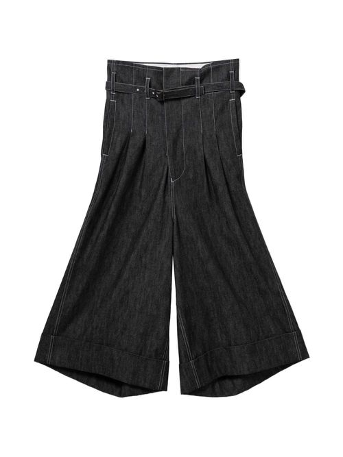 Cotton Wide-Leg Trousers