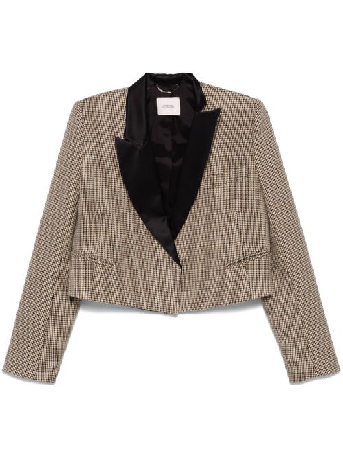 Graphic Elegance blazer - Brown
