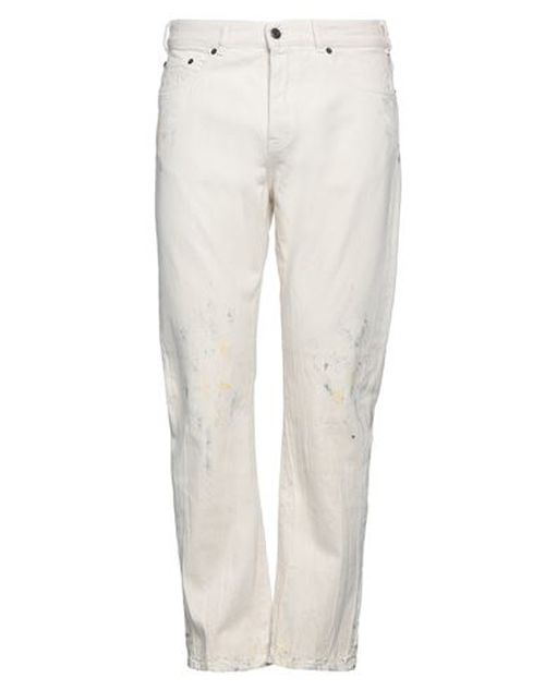 Man Jeans Cream Size 32 Cotton