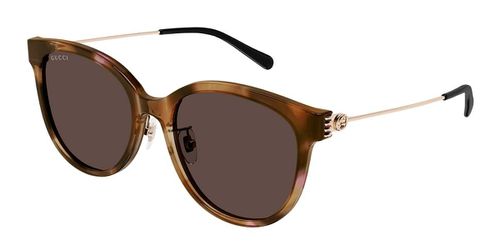 Gucci GG1883SK Asian Fit 004 Women's Sunglasses Tortoiseshell Size 56