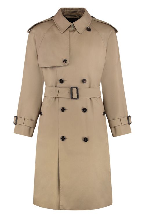 Beige Regular Trench Coat